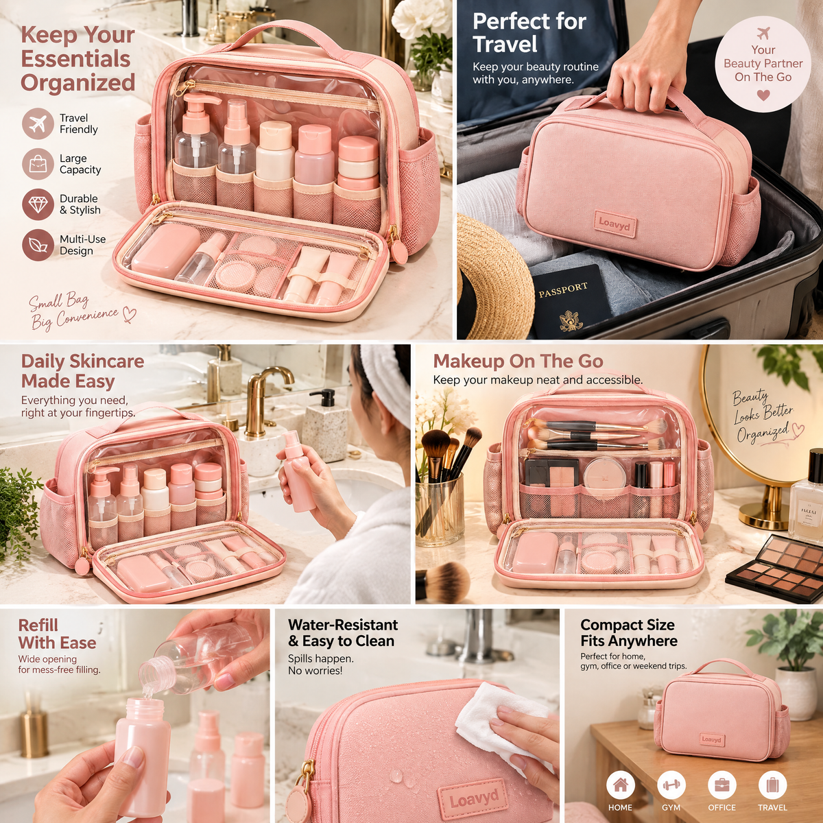 Loauyd™ Travel Toiletry Organizer Bag — product image 2