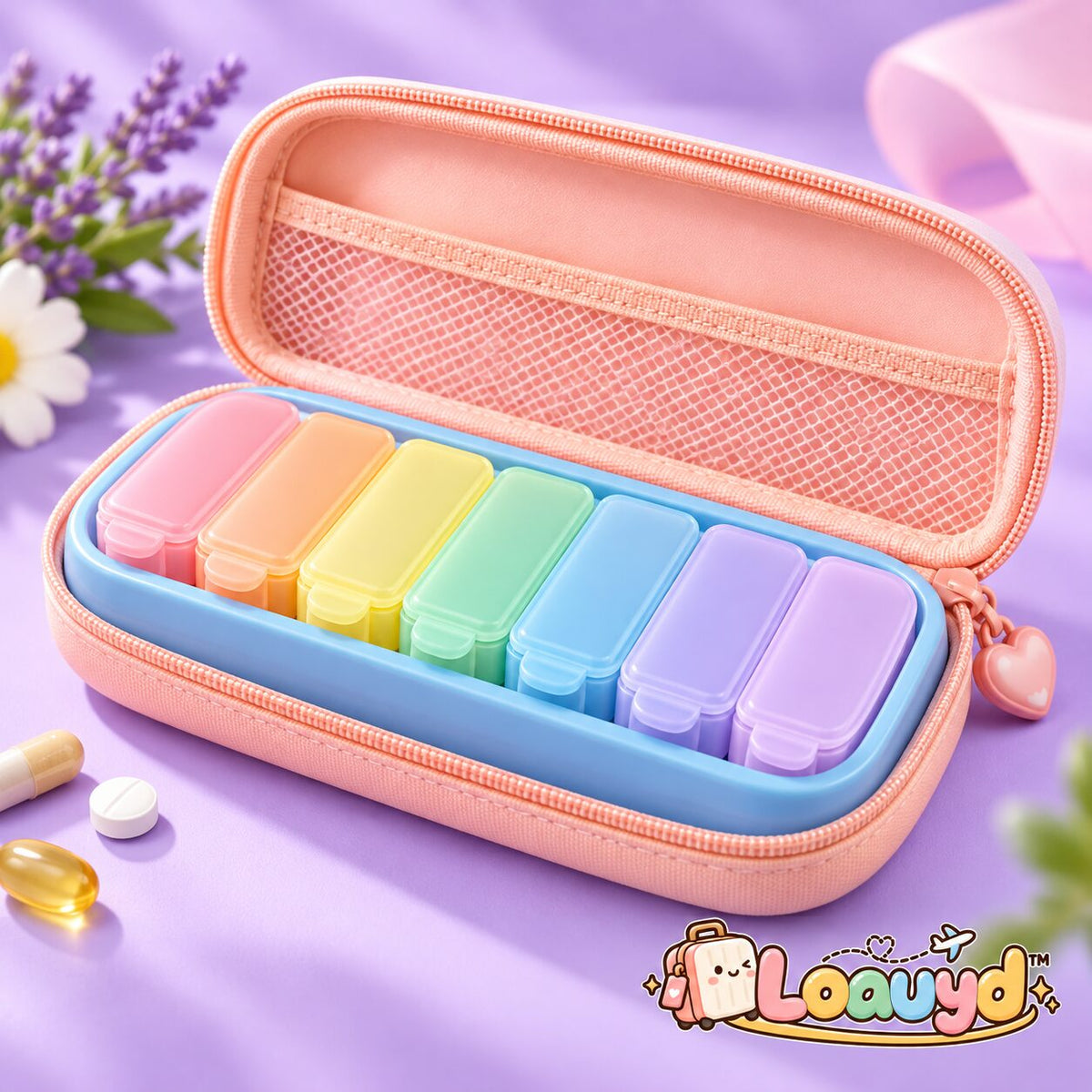 Loauyd™ Weekly Pill Organizer Travel Case — product image 1