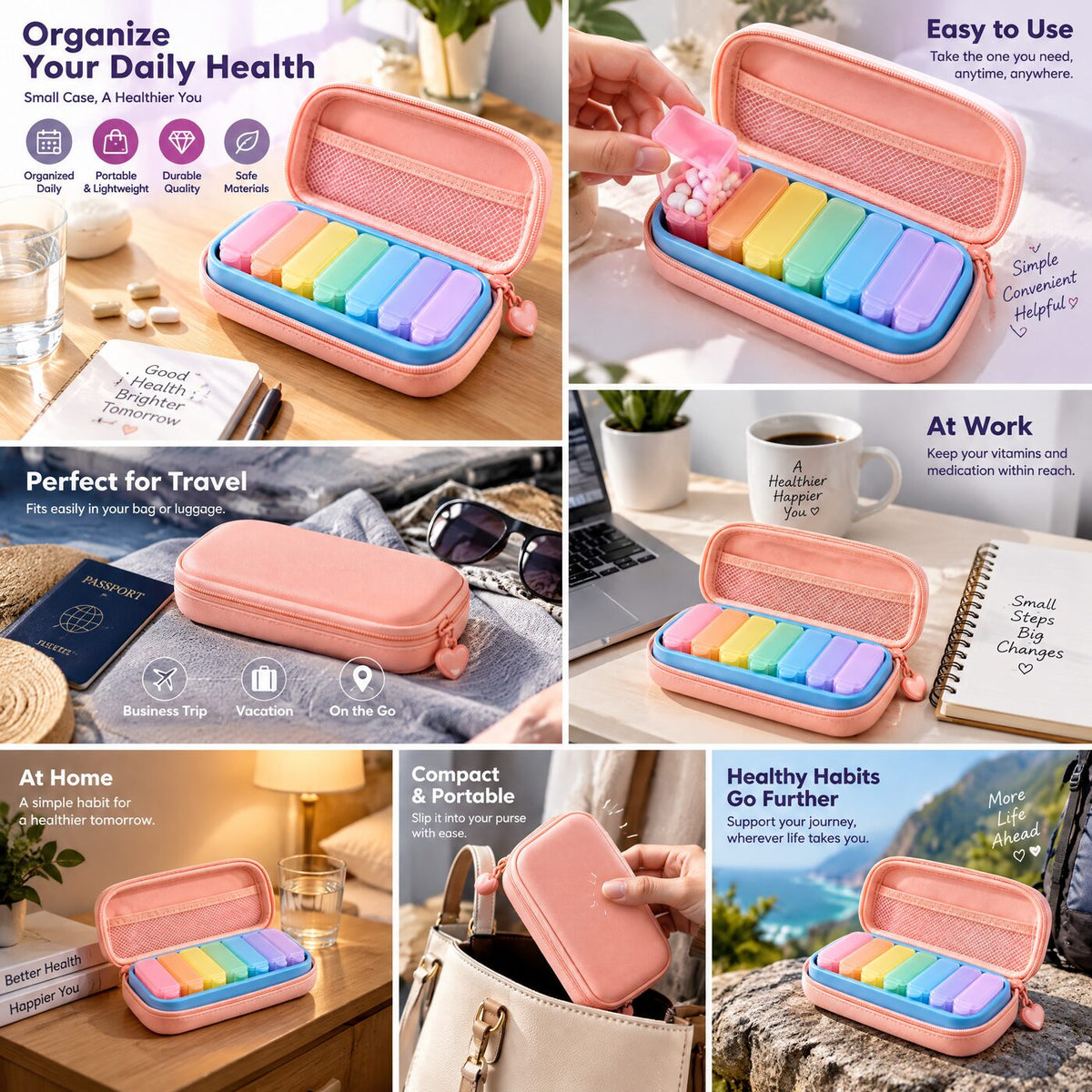 Loauyd™ Weekly Pill Organizer Travel Case — product image 2