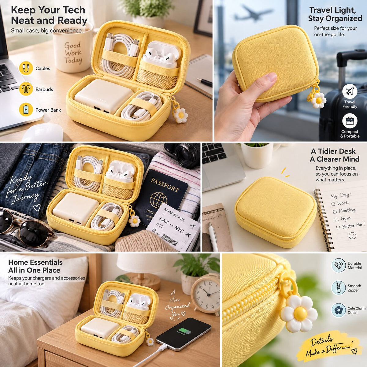 Loauyd™ Compact Cable Organizer Pouch — product image 2