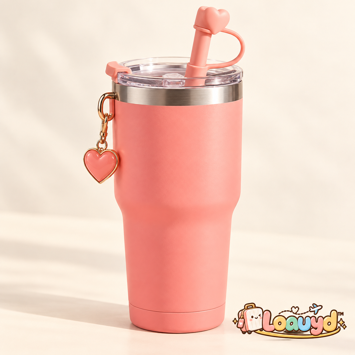 Loauyd™ Leak-Resistant Travel Tumbler with Straw — product image 1