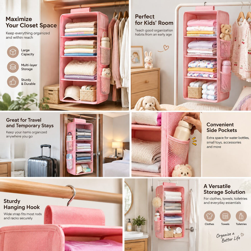 Loauyd™ Hanging Closet Shelf Organizer — product image 2